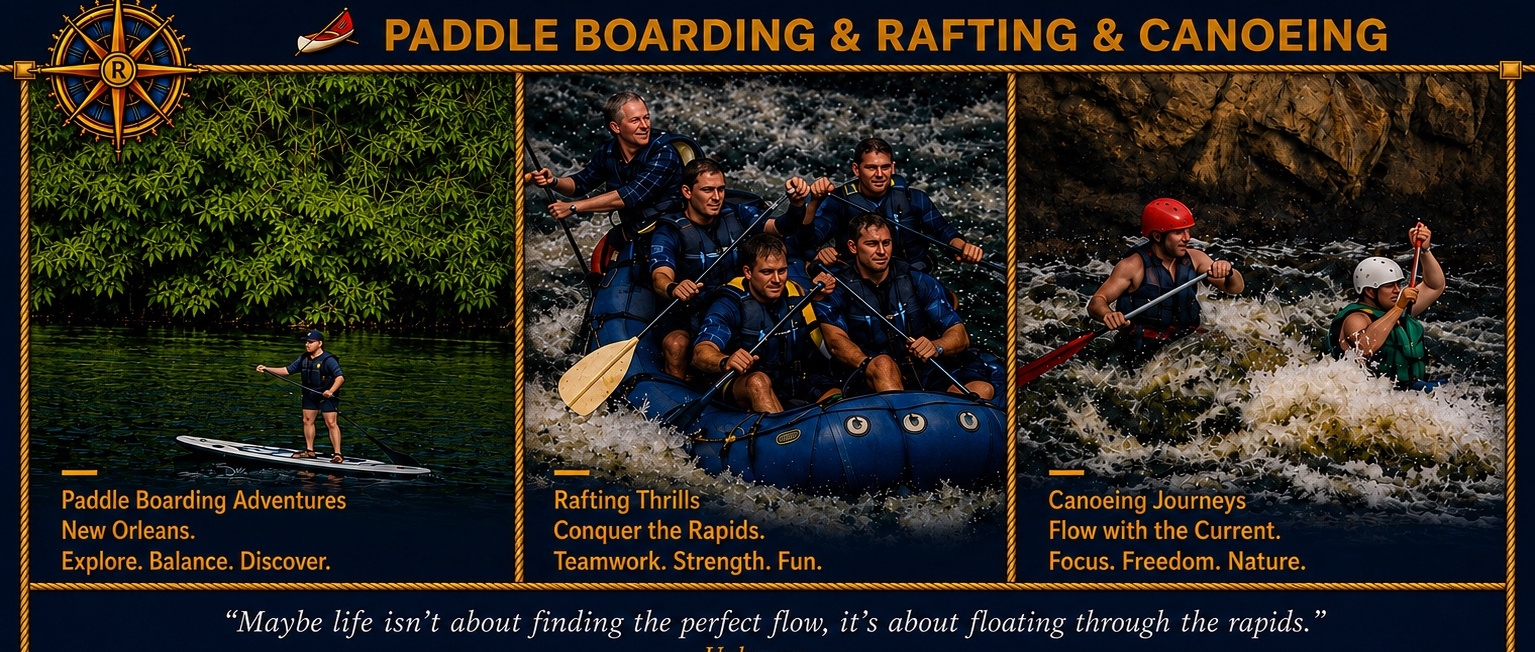 Paddle Boarding, Rafting & Canoeing